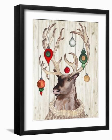 Christmas Reindeer I-Elizabeth Medley-Framed Art Print