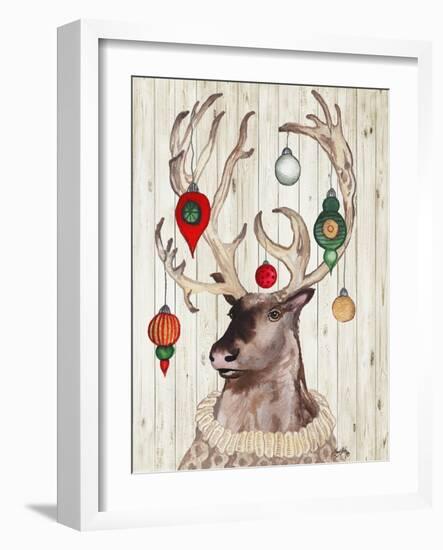 Christmas Reindeer I-Elizabeth Medley-Framed Art Print