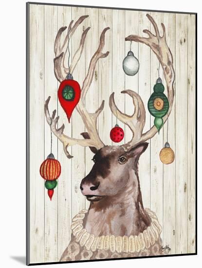 Christmas Reindeer I-Elizabeth Medley-Mounted Art Print