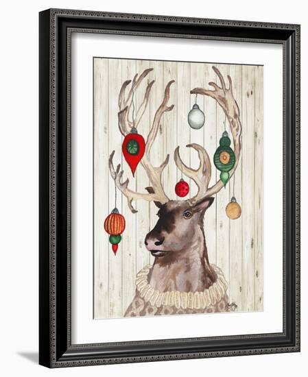 Christmas Reindeer I-Elizabeth Medley-Framed Art Print