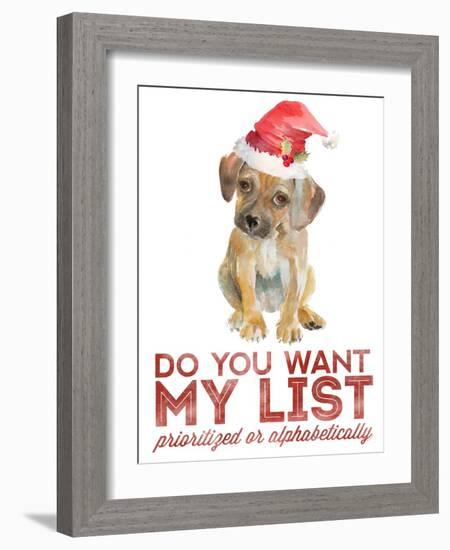 Christmas Retriever Puppy II-Lanie Loreth-Framed Art Print