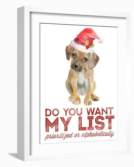 Christmas Retriever Puppy II-Lanie Loreth-Framed Art Print