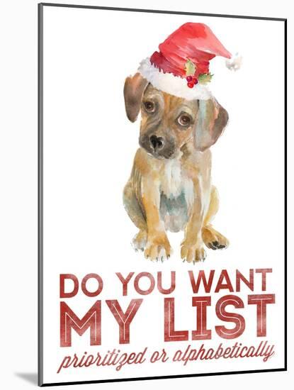 Christmas Retriever Puppy II-Lanie Loreth-Mounted Art Print