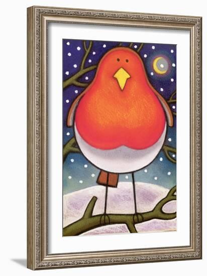 Christmas Robin, 1997-Cathy Baxter-Framed Giclee Print