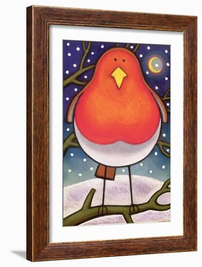 Christmas Robin, 1997-Cathy Baxter-Framed Giclee Print