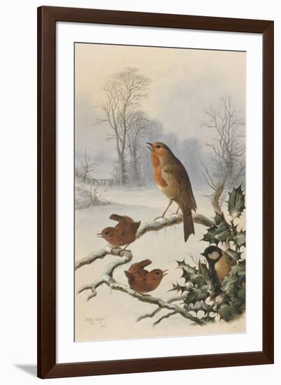 Christmas Robin and Friends-Harry Bright-Framed Giclee Print