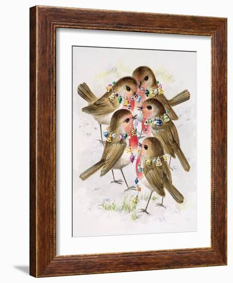 Christmas Robins-Stanley Cooke-Framed Giclee Print