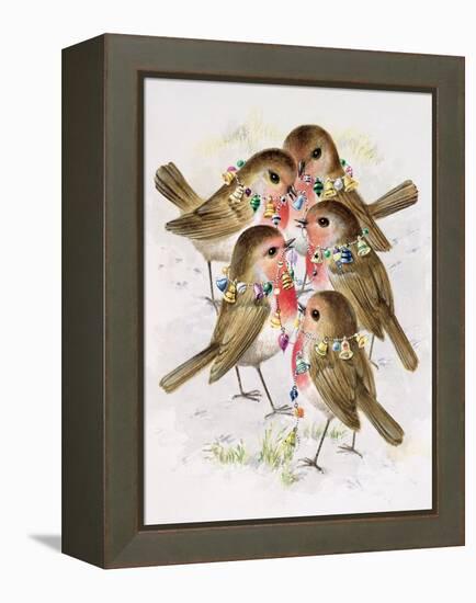 Christmas Robins-Stanley Cooke-Framed Premier Image Canvas