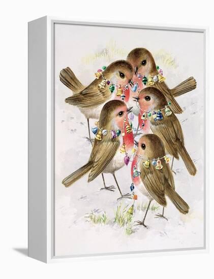 Christmas Robins-Stanley Cooke-Framed Premier Image Canvas