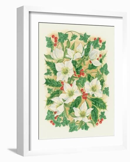 Christmas Roses, 1997-Linda Benton-Framed Giclee Print