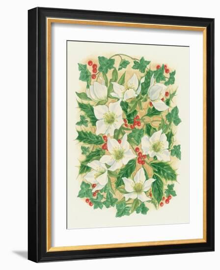 Christmas Roses, 1997-Linda Benton-Framed Giclee Print