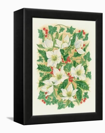 Christmas Roses, 1997-Linda Benton-Framed Premier Image Canvas