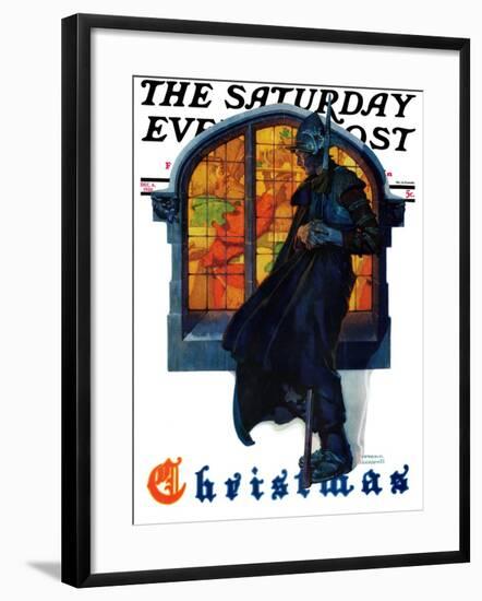 "Christmas" Saturday Evening Post Cover, December 6,1930-Norman Rockwell-Framed Giclee Print