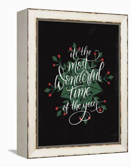 Christmas Sayings IV-Becky Thorns-Framed Stretched Canvas