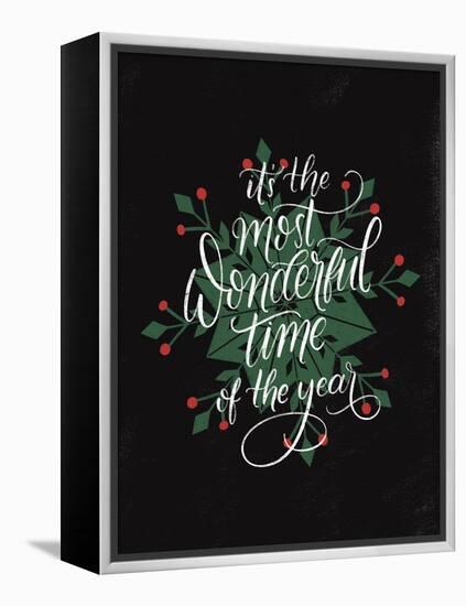 Christmas Sayings IV-Becky Thorns-Framed Stretched Canvas