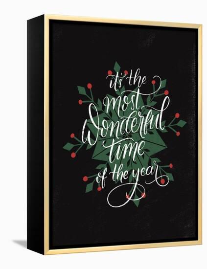 Christmas Sayings IV-Becky Thorns-Framed Stretched Canvas