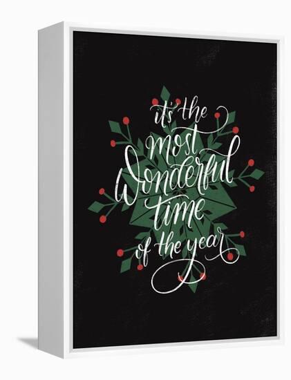 Christmas Sayings IV-Becky Thorns-Framed Stretched Canvas