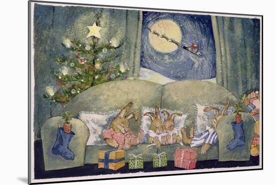 Christmas, Sleeping Rabbits, 1995-David Cooke-Mounted Giclee Print