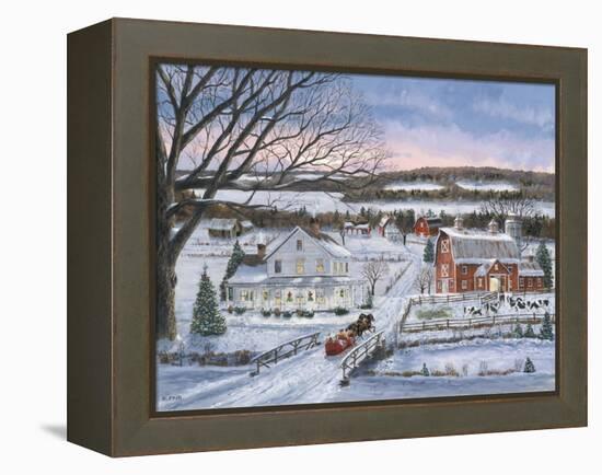 Christmas Sleigh Ride-Bob Fair-Framed Premier Image Canvas