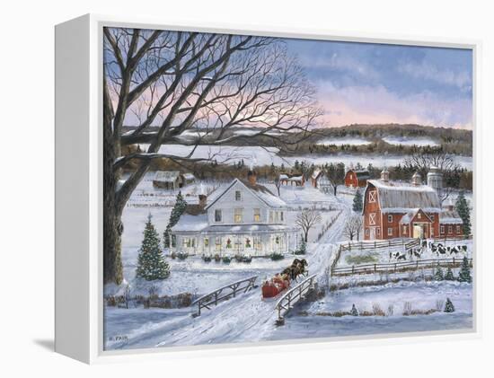 Christmas Sleigh Ride-Bob Fair-Framed Premier Image Canvas