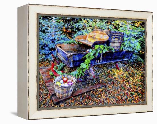 Christmas Sleigh Tradition-Dorothy Berry-Lound-Framed Premier Image Canvas