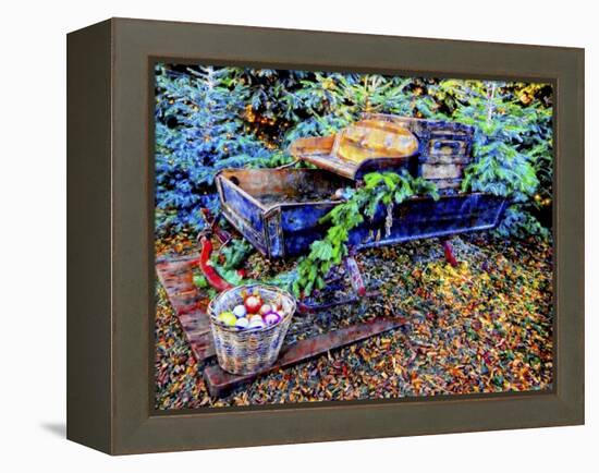 Christmas Sleigh Tradition-Dorothy Berry-Lound-Framed Premier Image Canvas