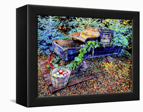Christmas Sleigh Tradition-Dorothy Berry-Lound-Framed Premier Image Canvas