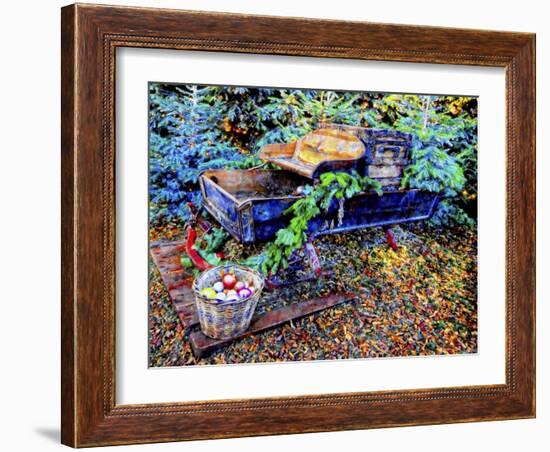 Christmas Sleigh Tradition-Dorothy Berry-Lound-Framed Giclee Print