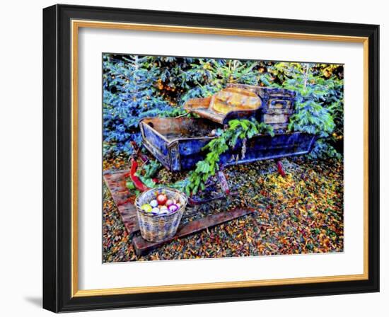 Christmas Sleigh Tradition-Dorothy Berry-Lound-Framed Giclee Print