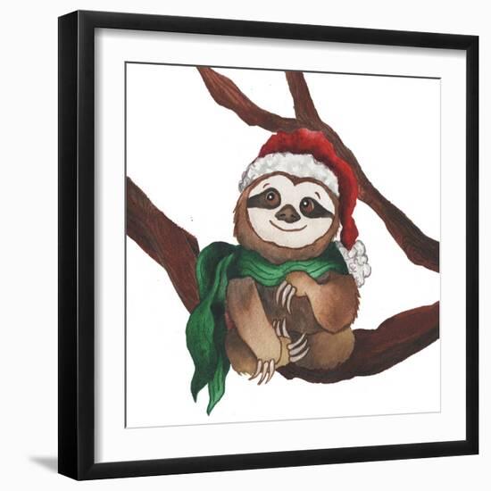 Christmas Sloth I-Elizabeth Medley-Framed Art Print