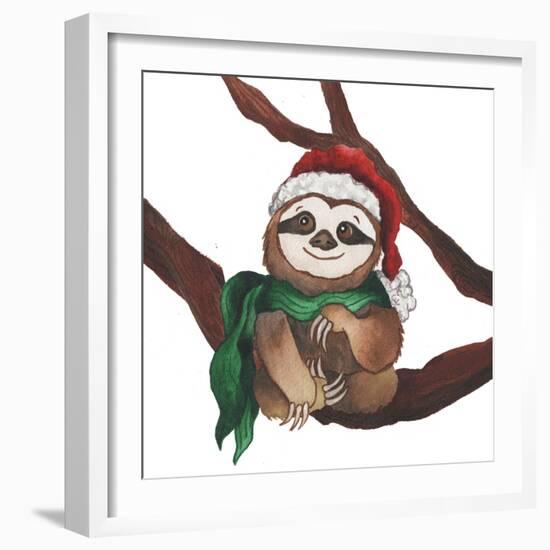 Christmas Sloth I-Elizabeth Medley-Framed Art Print