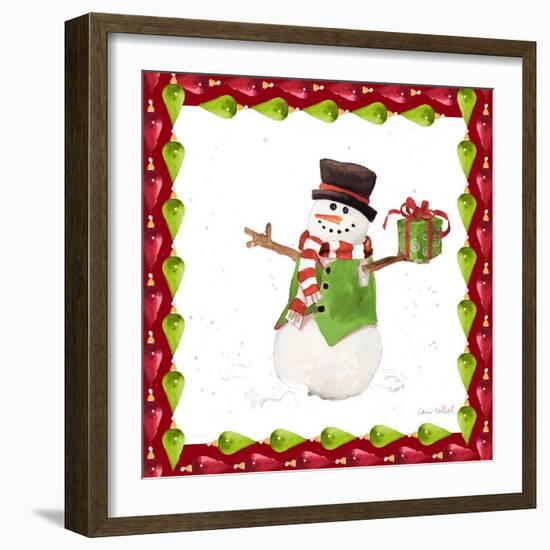 Christmas Snowman II-Lanie Loreth-Framed Art Print