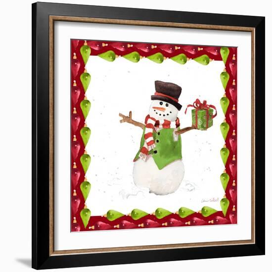 Christmas Snowman II-Lanie Loreth-Framed Art Print