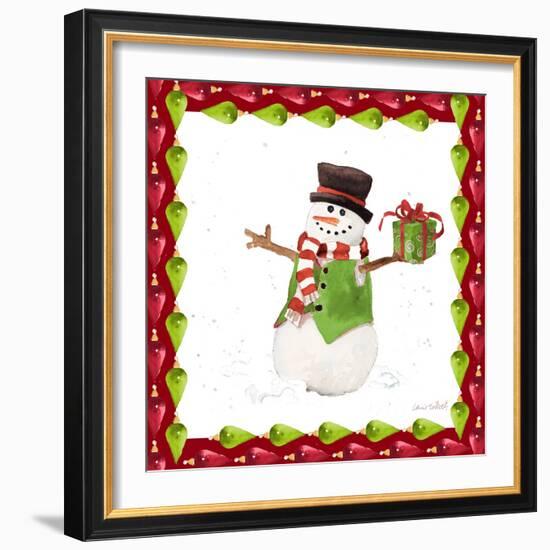 Christmas Snowman II-Lanie Loreth-Framed Art Print