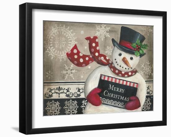 Christmas Snowman-Kimberly Poloson-Framed Art Print