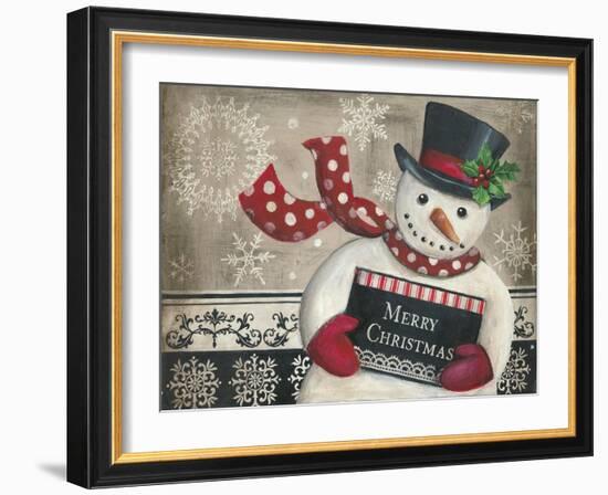 Christmas Snowman-Kimberly Poloson-Framed Art Print