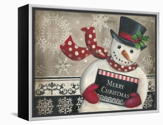 Christmas Snowman-Kimberly Poloson-Framed Stretched Canvas