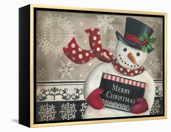 Christmas Snowman-Kimberly Poloson-Framed Stretched Canvas