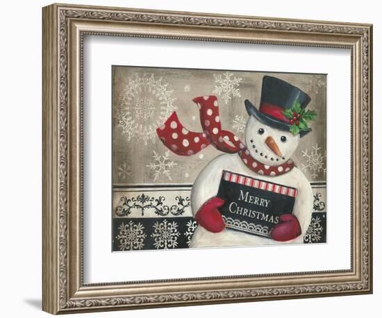 Christmas Snowman-Kimberly Poloson-Framed Art Print