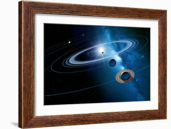 Christmas Star As Planetary Conjunction-Detlev Van Ravenswaay-Framed Photographic Print