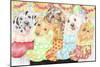 Christmas Stocking Pups-Karen Middleton-Mounted Giclee Print