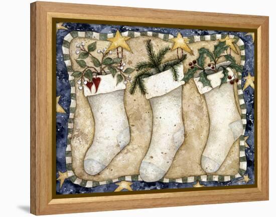 Christmas Stockings-Robin Betterley-Framed Premier Image Canvas