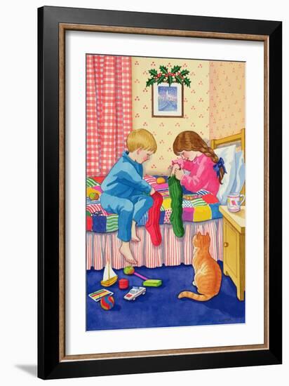 Christmas Stockings-Lavinia Hamer-Framed Giclee Print