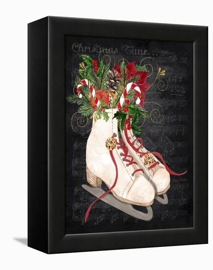 Christmas Time Ice Skates-Jean Plout-Framed Premier Image Canvas