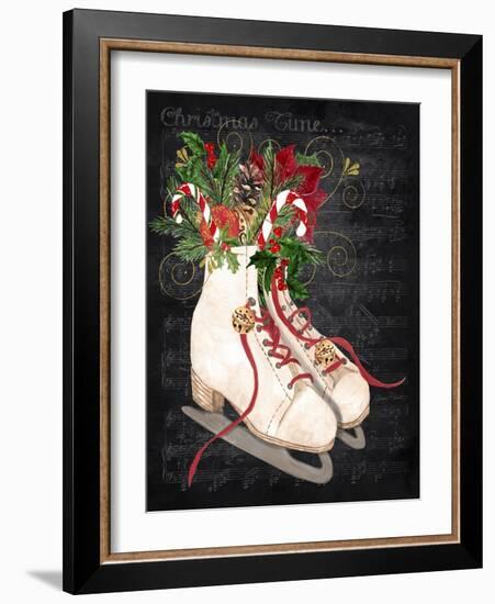 Christmas Time Ice Skates-Jean Plout-Framed Giclee Print