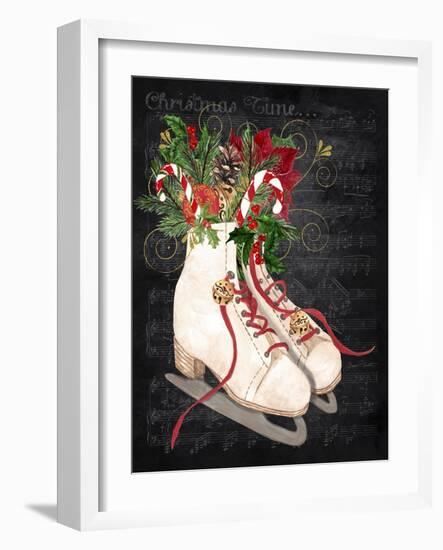 Christmas Time Ice Skates-Jean Plout-Framed Giclee Print