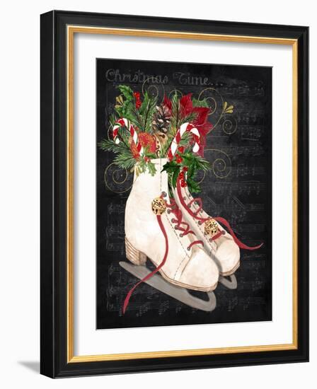 Christmas Time Ice Skates-Jean Plout-Framed Giclee Print