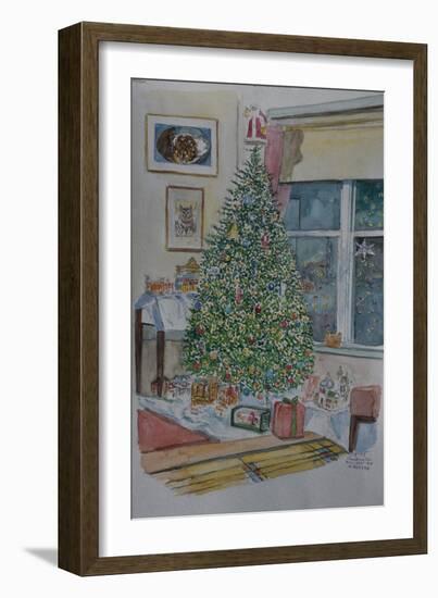 Christmas Tree, 2009,( Watercolor)-Anthony Butera-Framed Giclee Print