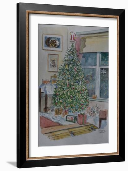 Christmas Tree, 2009,( Watercolor)-Anthony Butera-Framed Giclee Print