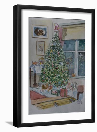 Christmas Tree, 2009,( Watercolor)-Anthony Butera-Framed Giclee Print